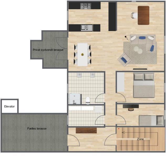 Apartamento 2-bed Penthouse With Elevator And Private Terrace Copenhague